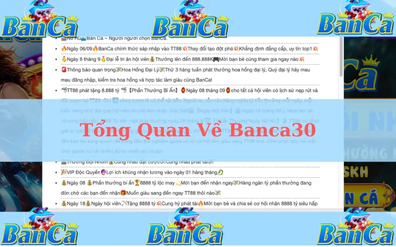 Tổng Quan Về Banca30